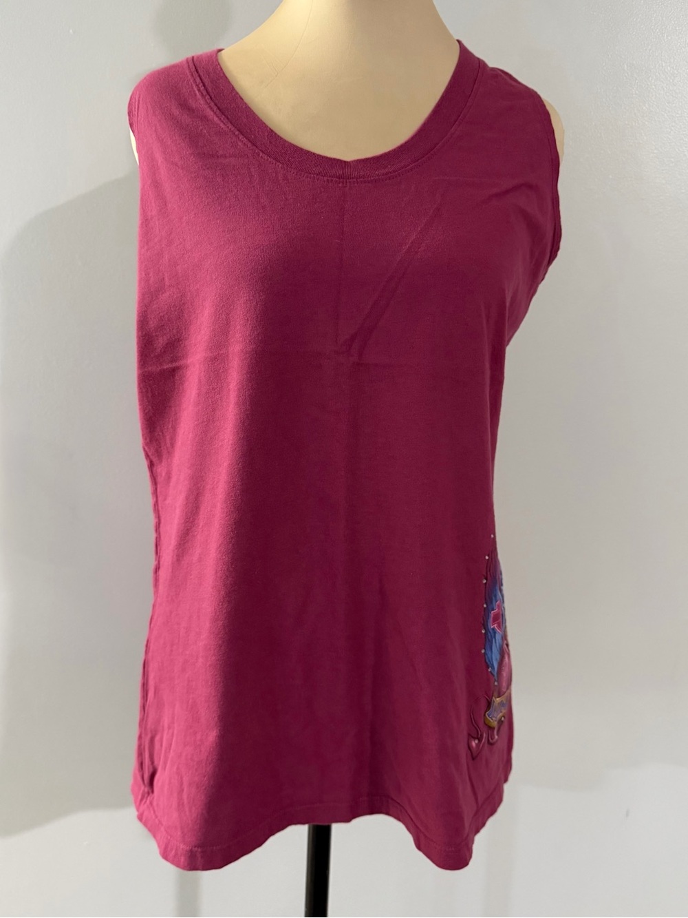 Harley Davidson Pink St. Augustine Cotton Women's Sleeveless Racerback Tank Top